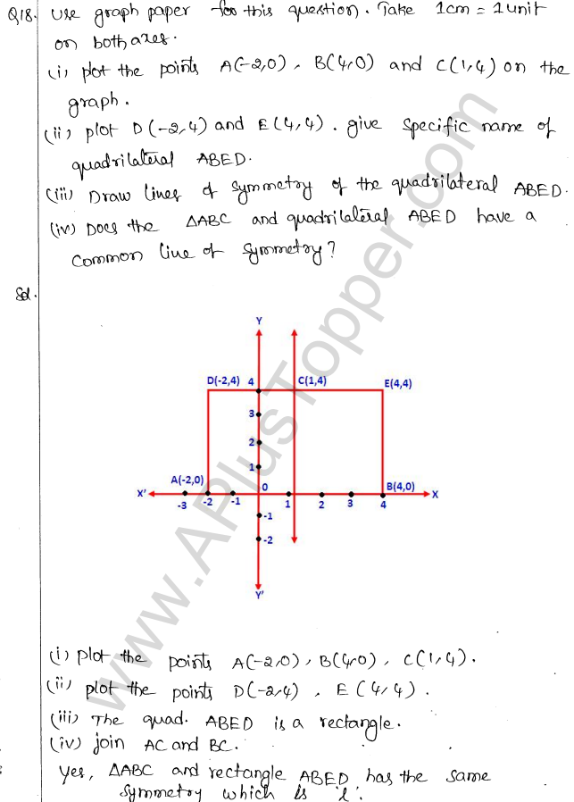 ML Aggarwal ICSE Solutions for Class 10 Maths Chapter 13 Symmetry Q1.23