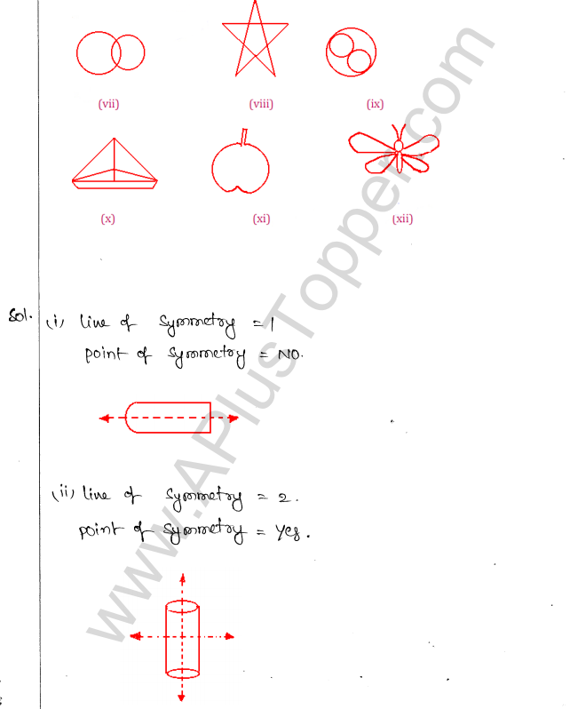 ML Aggarwal ICSE Solutions for Class 10 Maths Chapter 13 Symmetry Q1.9