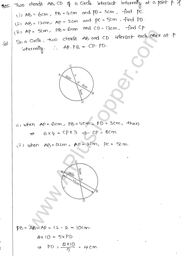 ML Aggarwal ICSE Solutions for Class 10 Maths Chapter 16 Circles Q1.102