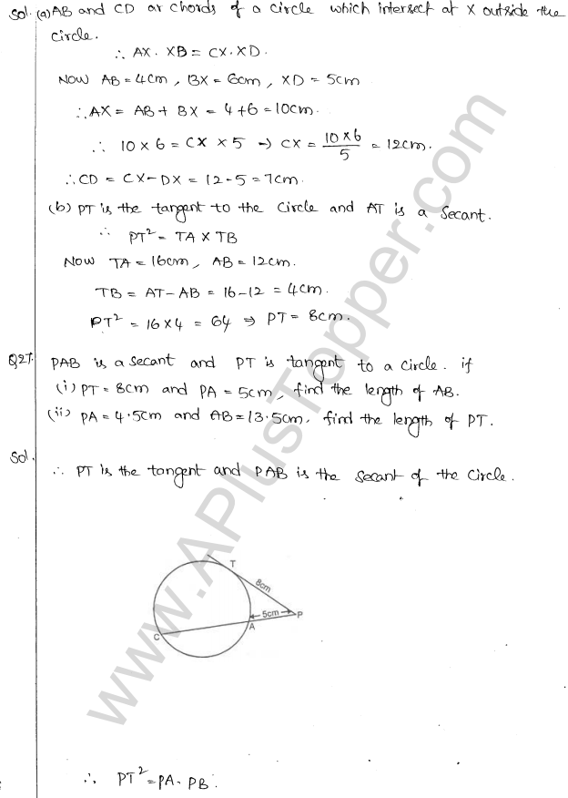 ML Aggarwal ICSE Solutions for Class 10 Maths Chapter 16 Circles Q1.104