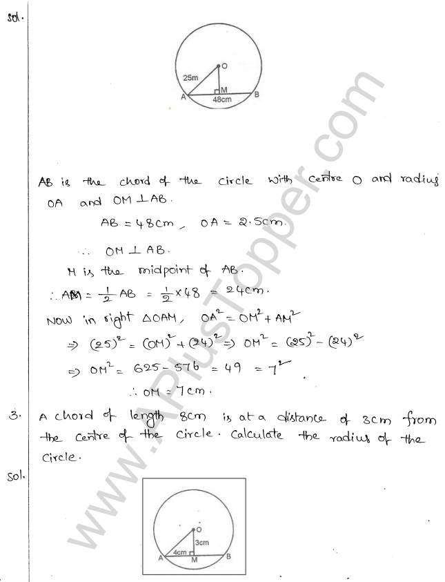 ML Aggarwal ICSE Solutions for Class 10 Maths Chapter 16 Circles Q1.2