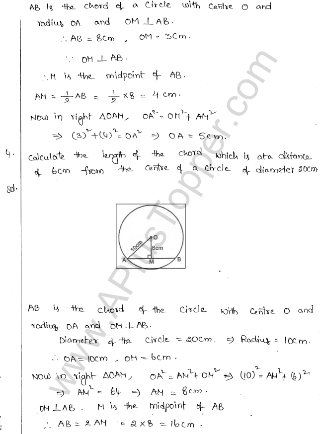 ML Aggarwal ICSE Solutions for Class 10 Maths Chapter 16 Circles Q1.3