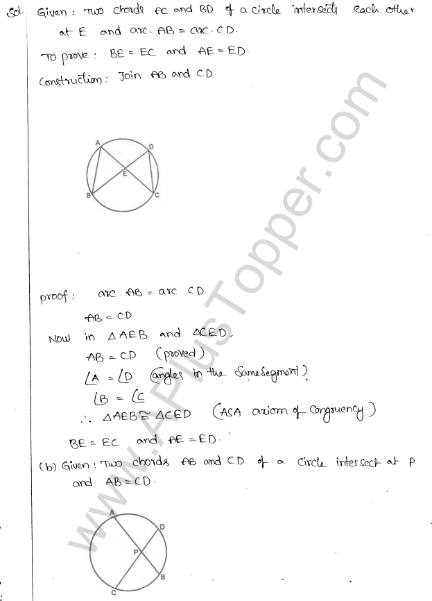ML Aggarwal ICSE Solutions for Class 10 Maths Chapter 16 Circles Q1.70
