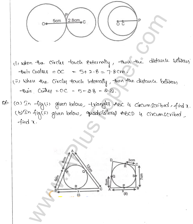 ML Aggarwal ICSE Solutions for Class 10 Maths Chapter 16 Circles Q1.79