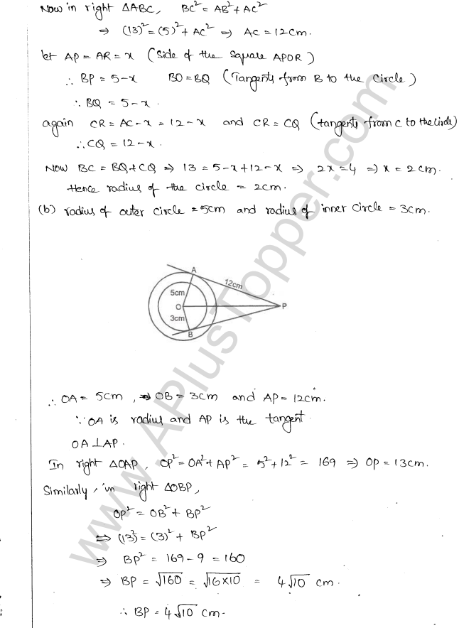 ML Aggarwal ICSE Solutions for Class 10 Maths Chapter 16 Circles Q1.87