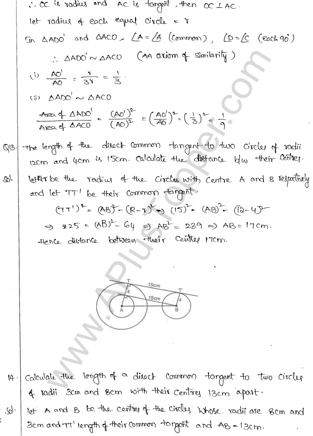 ML Aggarwal ICSE Solutions for Class 10 Maths Chapter 16 Circles Q1.89