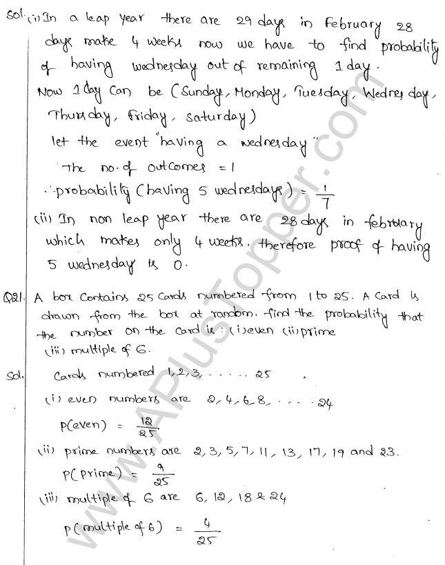 ML Aggarwal ICSE Solutions for Class 10 Maths Chapter 24 Probability Q1.12