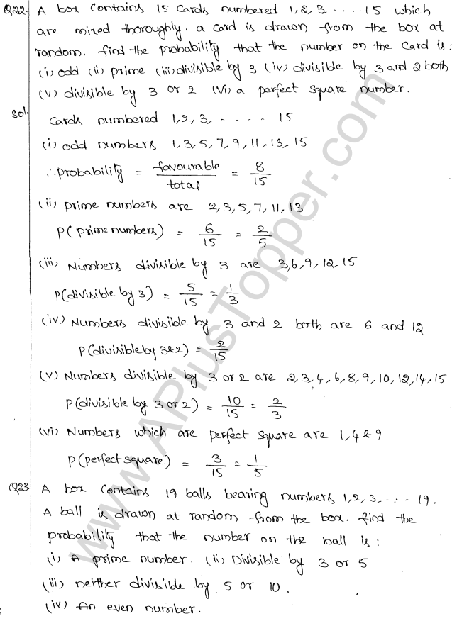 ML Aggarwal ICSE Solutions for Class 10 Maths Chapter 24 Probability Q1.13