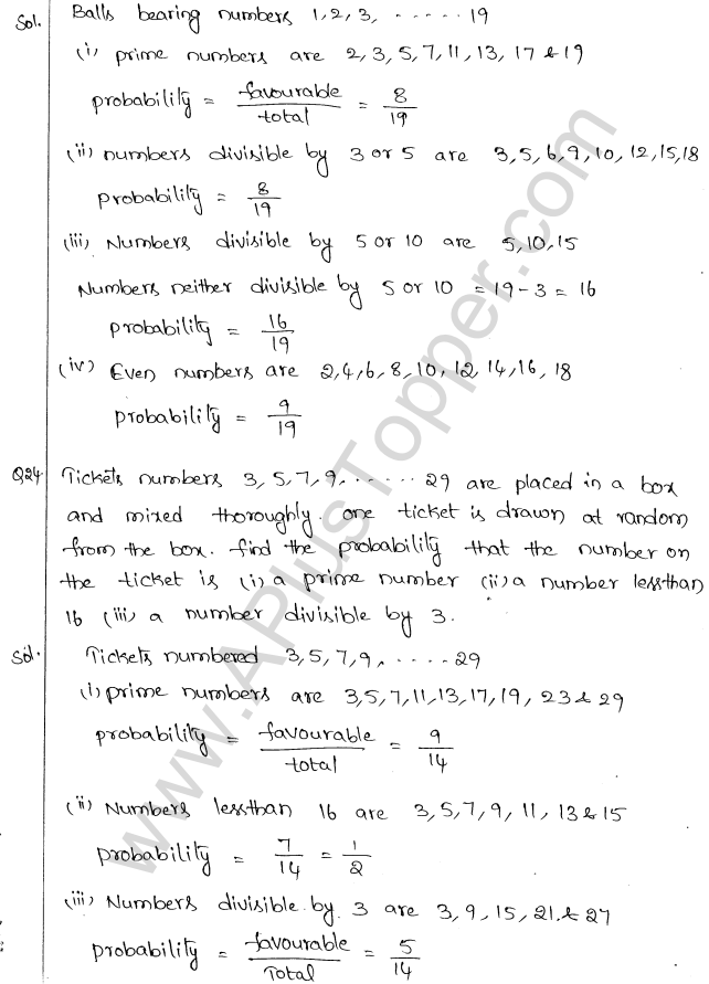 ML Aggarwal ICSE Solutions for Class 10 Maths Chapter 24 Probability Q1.14