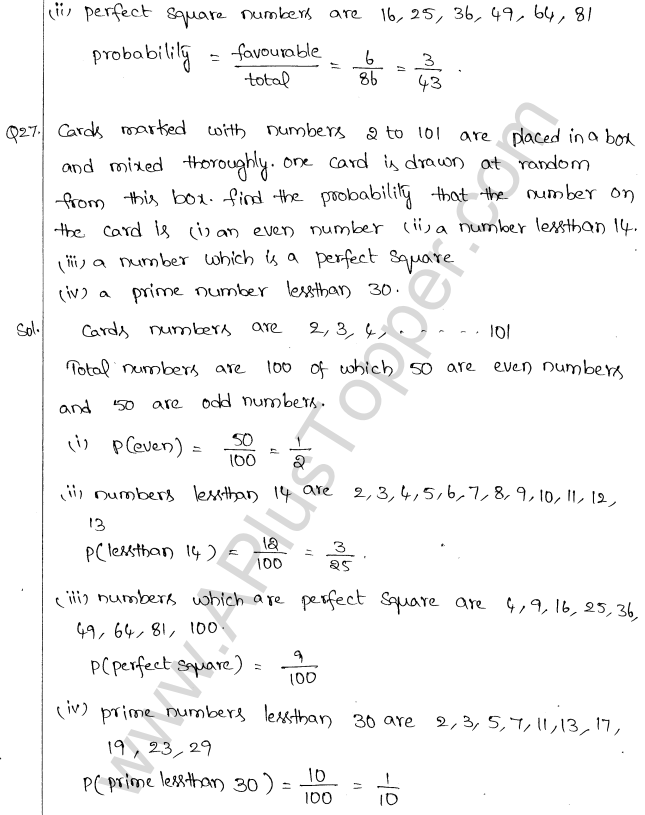 ML Aggarwal ICSE Solutions for Class 10 Maths Chapter 24 Probability Q1.16