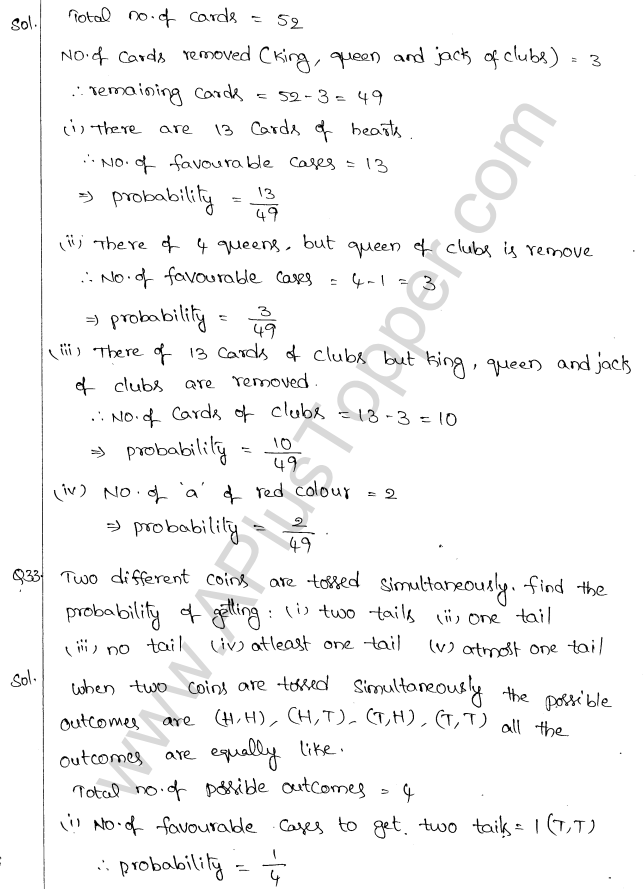 ML Aggarwal ICSE Solutions for Class 10 Maths Chapter 24 Probability Q1.21