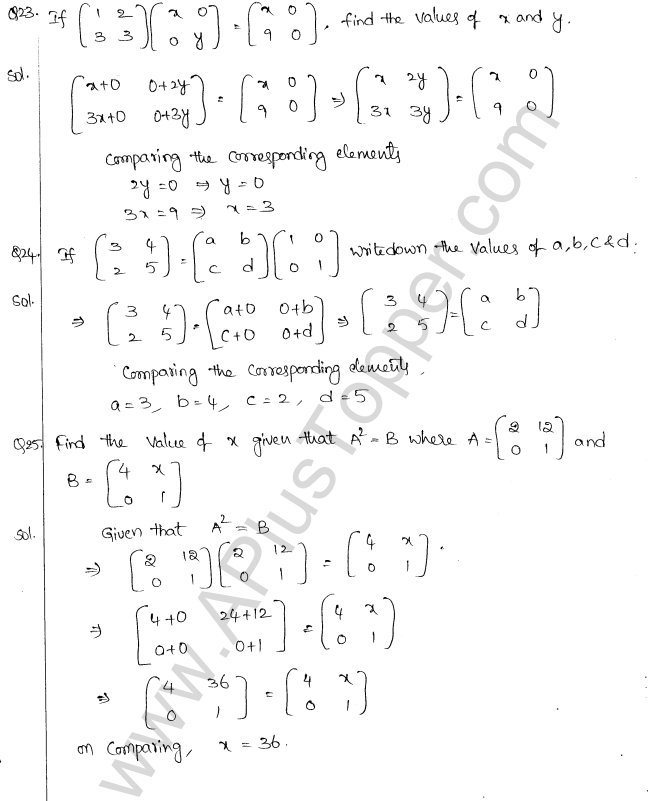 ML Aggarwal ICSE Solutions for Class 10 Maths Chapter 9 Matrices Q1.15