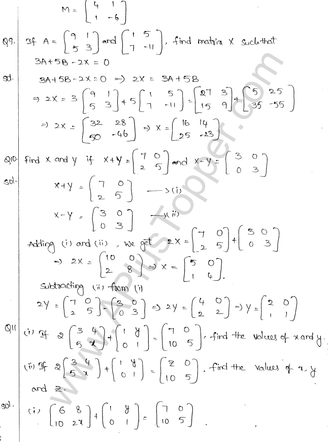 ML Aggarwal ICSE Solutions for Class 10 Maths Chapter 9 Matrices Q1.6