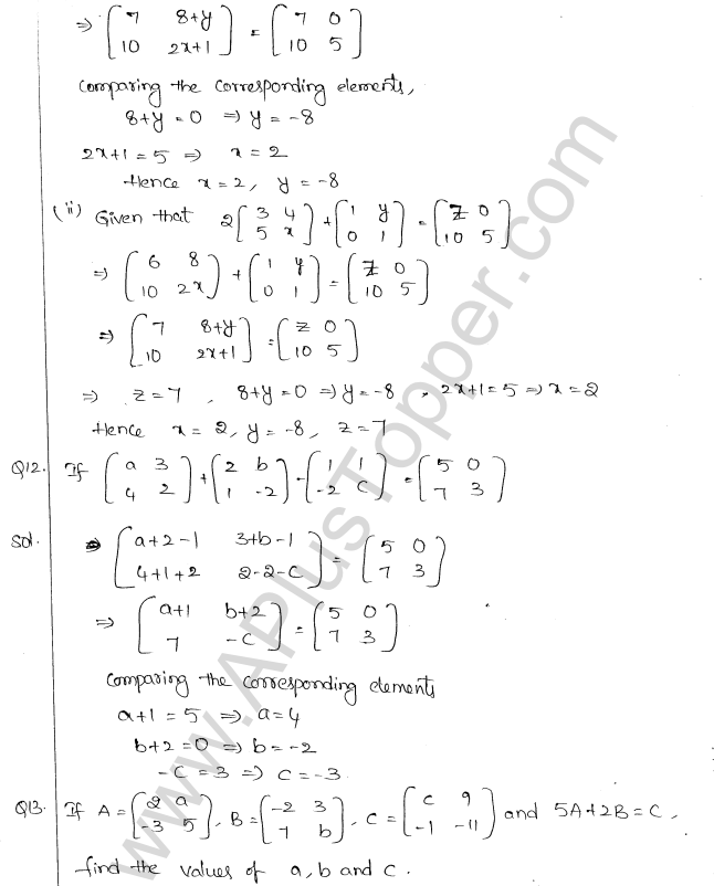 ML Aggarwal ICSE Solutions for Class 10 Maths Chapter 9 Matrices Q1.7