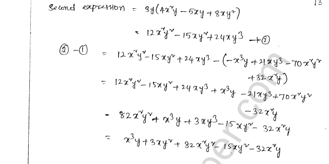 ML Aggarwal ICSE Solutions for Class 8 Maths Chapter 10 Algebraic Expressions and Identities 13