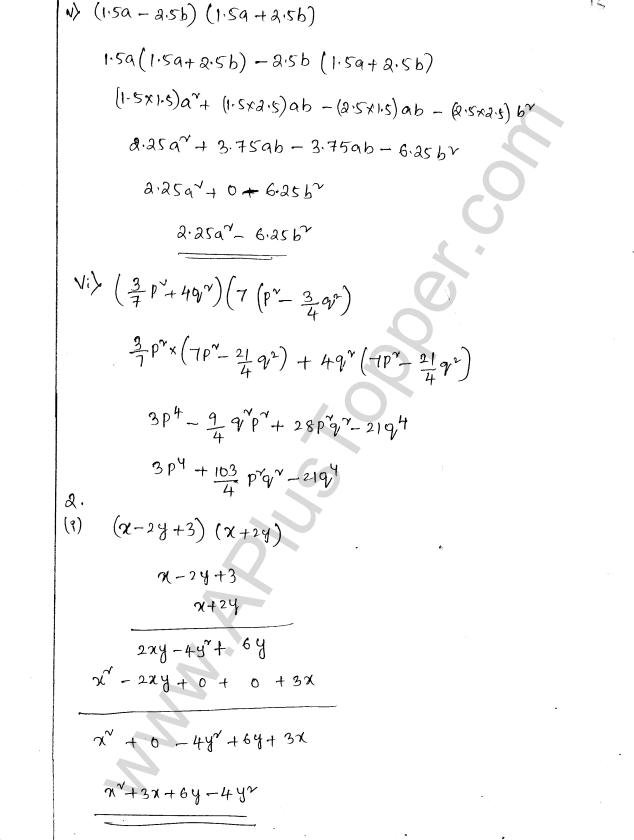 ML Aggarwal ICSE Solutions for Class 8 Maths Chapter 10 Algebraic Expressions and Identities 15