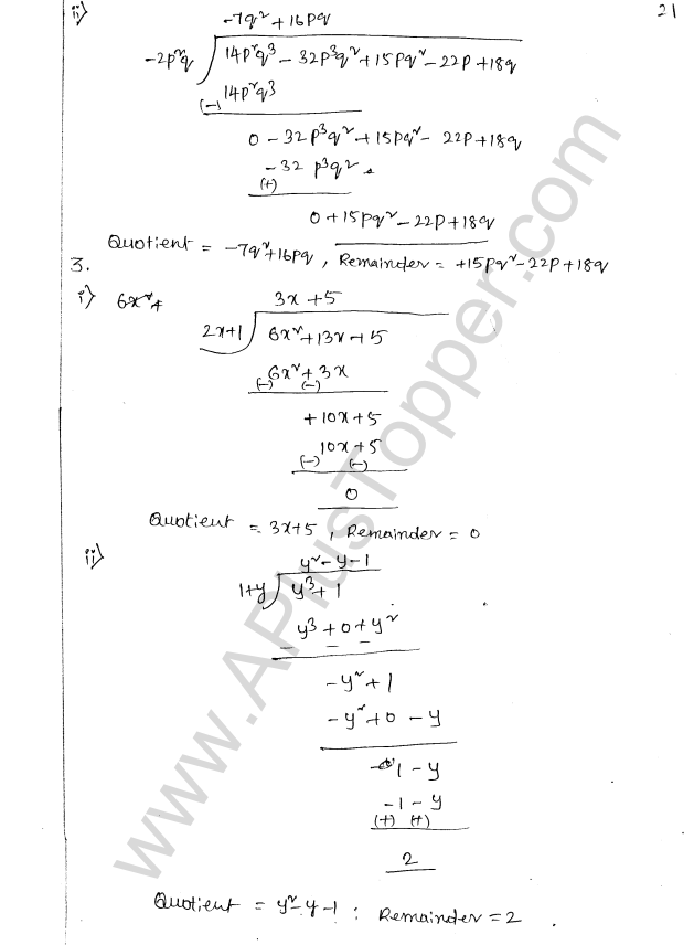ML Aggarwal ICSE Solutions for Class 8 Maths Chapter 10 Algebraic Expressions and Identities 21