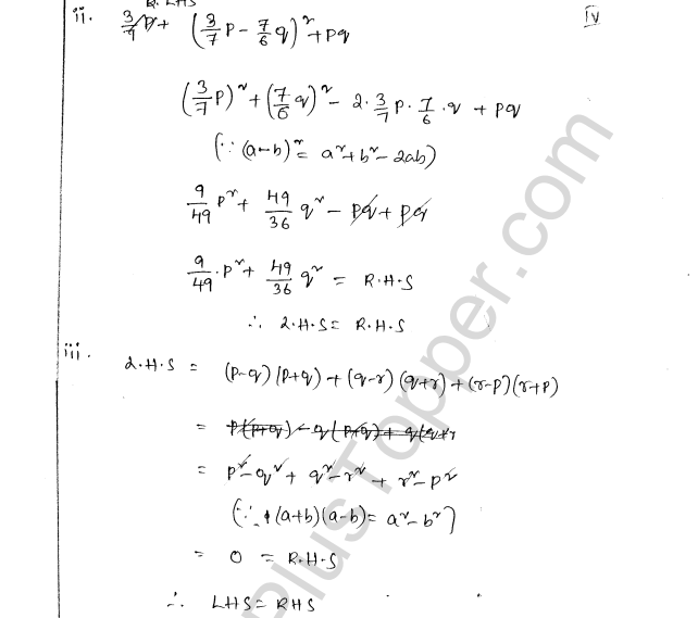 ML Aggarwal ICSE Solutions for Class 8 Maths Chapter 10 Algebraic Expressions and Identities 32
