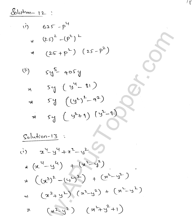 ML Aggarwal ICSE Solutions for Class 8 Maths Chapter 11 Factorisation 18