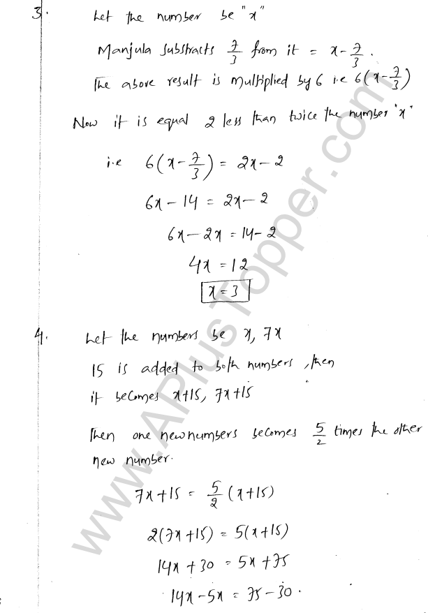 ML Aggarwal ICSE Solutions for Class 8 Maths Chapter 12 Linear Equations and Inqualities In one Variable 13