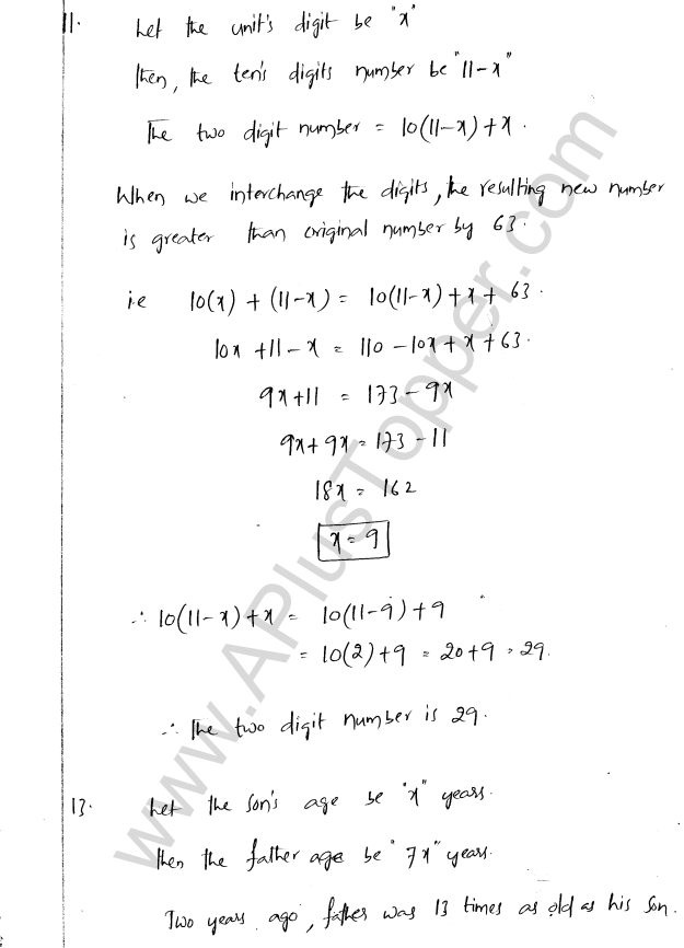 ML Aggarwal ICSE Solutions for Class 8 Maths Chapter 12 Linear Equations and Inqualities In one Variable 19