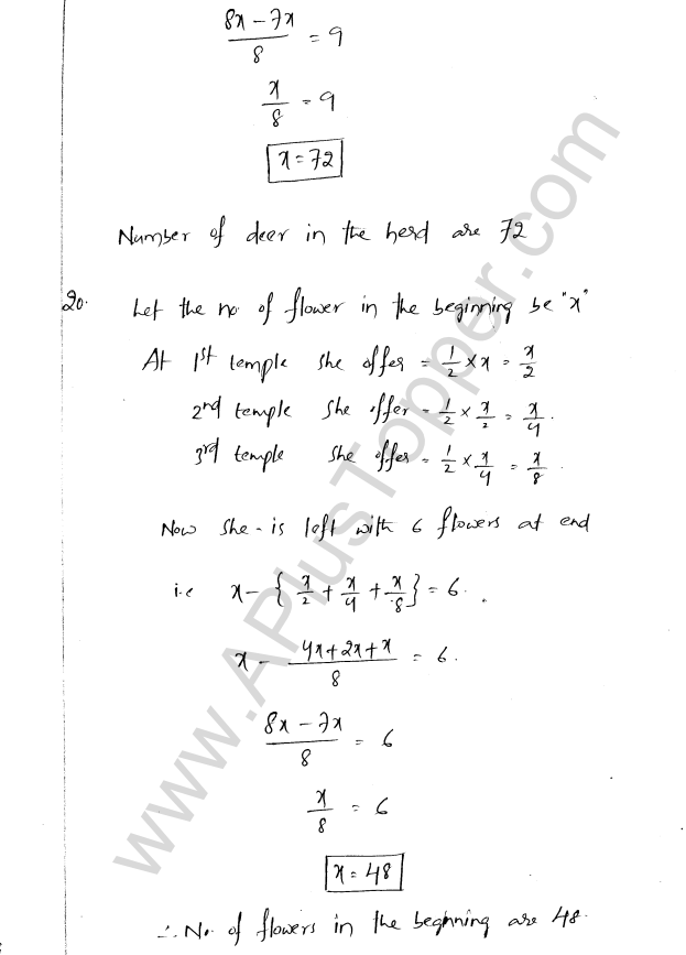 ML Aggarwal ICSE Solutions for Class 8 Maths Chapter 12 Linear Equations and Inqualities In one Variable 24