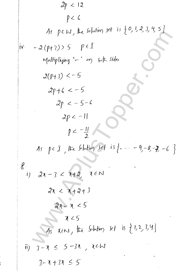 ML Aggarwal ICSE Solutions for Class 8 Maths Chapter 12 Linear Equations and Inqualities In one Variable 37