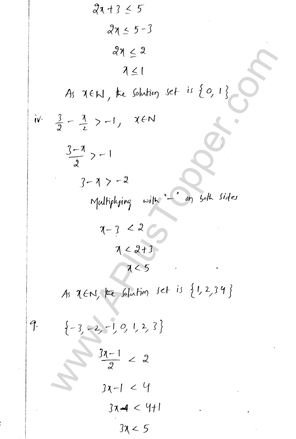 ML Aggarwal ICSE Solutions for Class 8 Maths Chapter 12 Linear Equations and Inqualities In one Variable 38