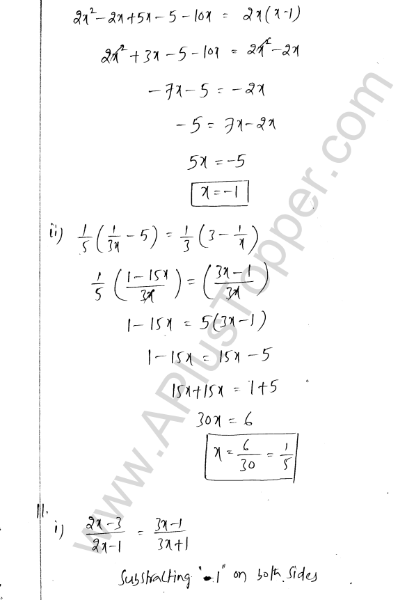 ML Aggarwal ICSE Solutions for Class 8 Maths Chapter 12 Linear Equations and Inqualities In one Variable 9