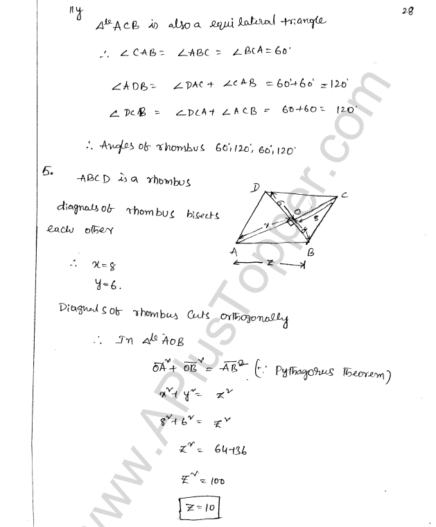 ML Aggarwal ICSE Solutions for Class 8 Maths Chapter 13 Understanding Quadrilaterals 27
