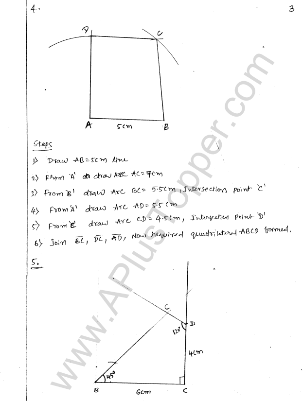 ML Aggarwal ICSE Solutions for Class 8 Maths Chapter 14 Constructions of Quadrilaterals 3