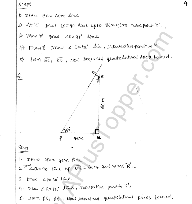 ML Aggarwal ICSE Solutions for Class 8 Maths Chapter 14 Constructions of Quadrilaterals 4