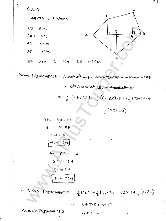 ML Aggarwal ICSE Solutions for Class 8 Maths Chapter 18 Mensuration 23