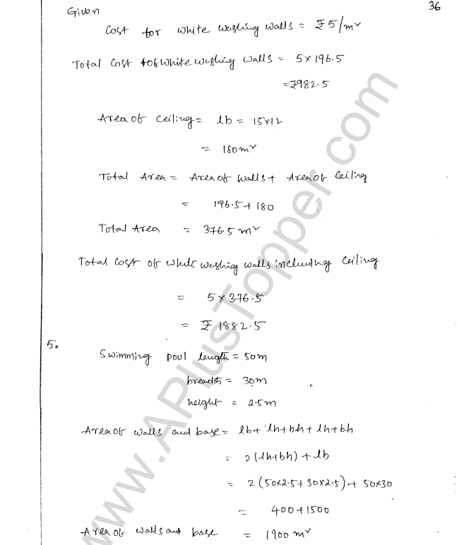 ML Aggarwal ICSE Solutions for Class 8 Maths Chapter 18 Mensuration 36