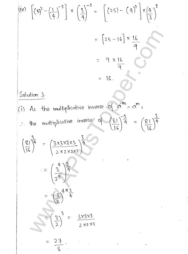 ML Aggarwal ICSE Solutions for Class 8 Maths Chapter 2 Exponents and Powers 3