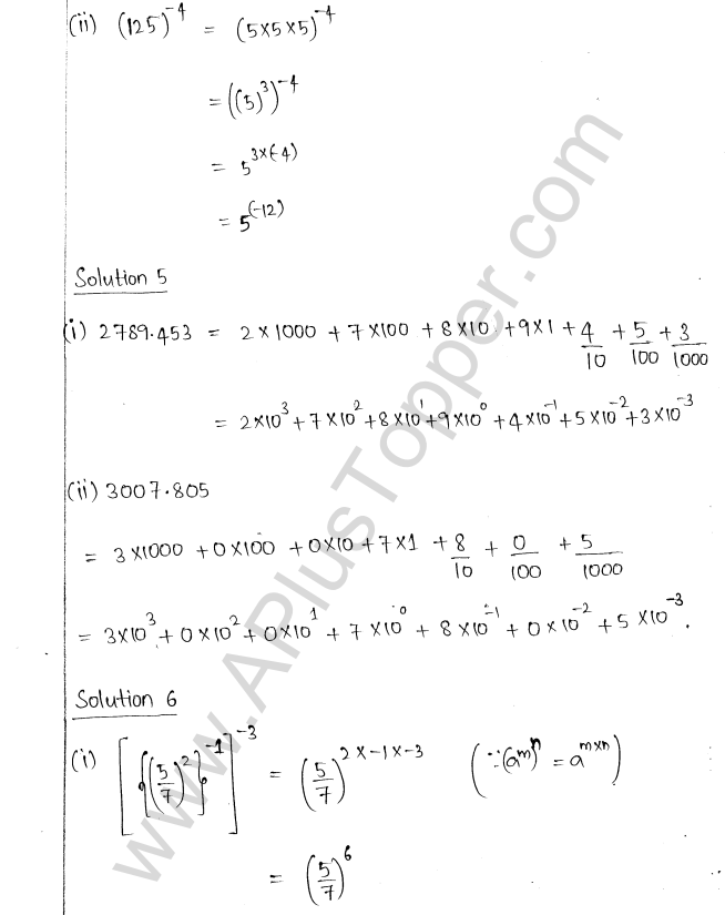 ML Aggarwal ICSE Solutions for Class 8 Maths Chapter 2 Exponents and Powers 5