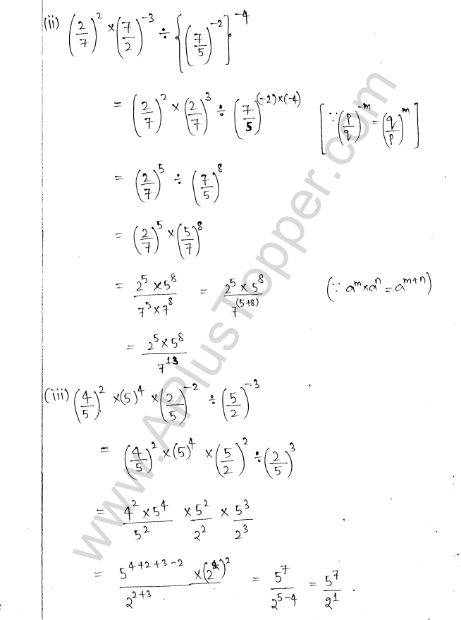 ML Aggarwal ICSE Solutions for Class 8 Maths Chapter 2 Exponents and Powers 6