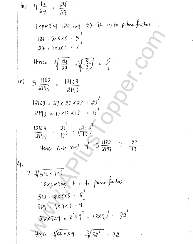 ML Aggarwal ICSE Solutions for Class 8 Maths Chapter 4 Cubes and Cube Roots 15