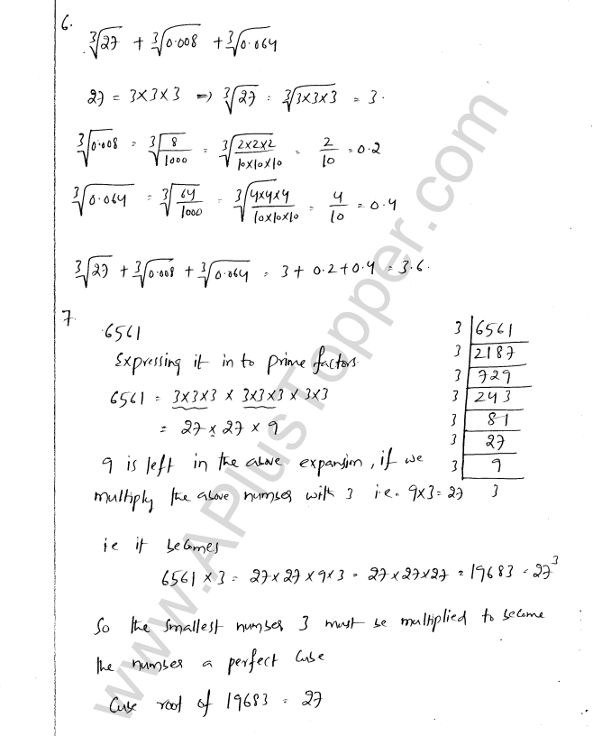 ML Aggarwal ICSE Solutions for Class 8 Maths Chapter 4 Cubes and Cube Roots 17