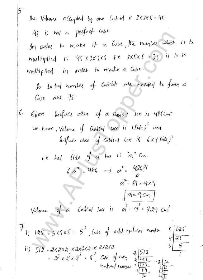 ML Aggarwal ICSE Solutions for Class 8 Maths Chapter 4 Cubes and Cube Roots 7