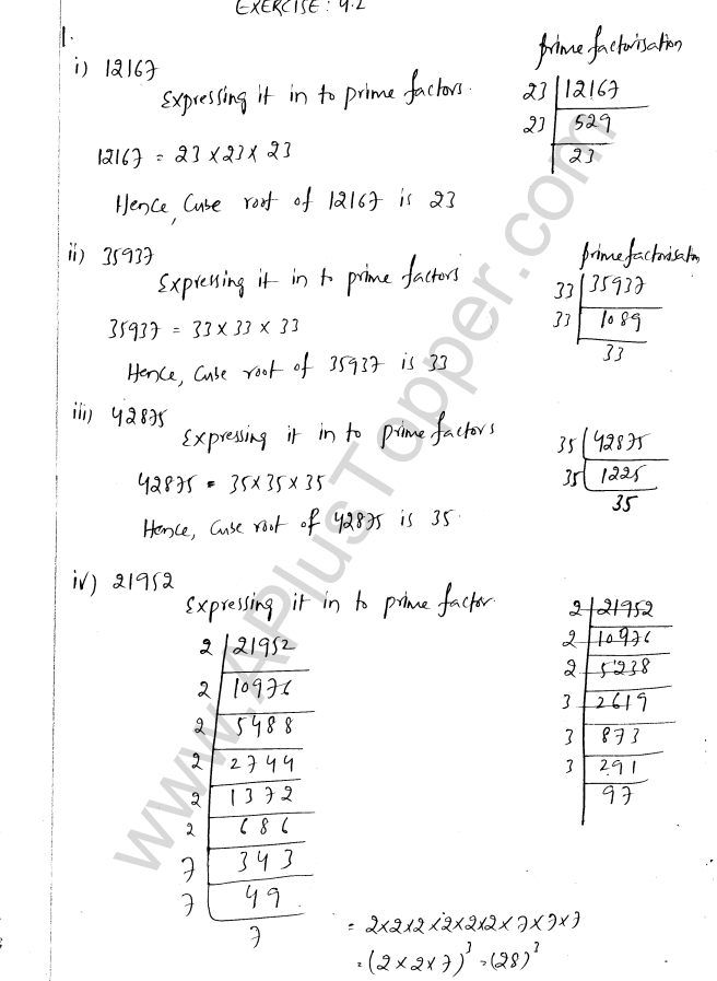 ML Aggarwal ICSE Solutions for Class 8 Maths Chapter 4 Cubes and Cube Roots 9