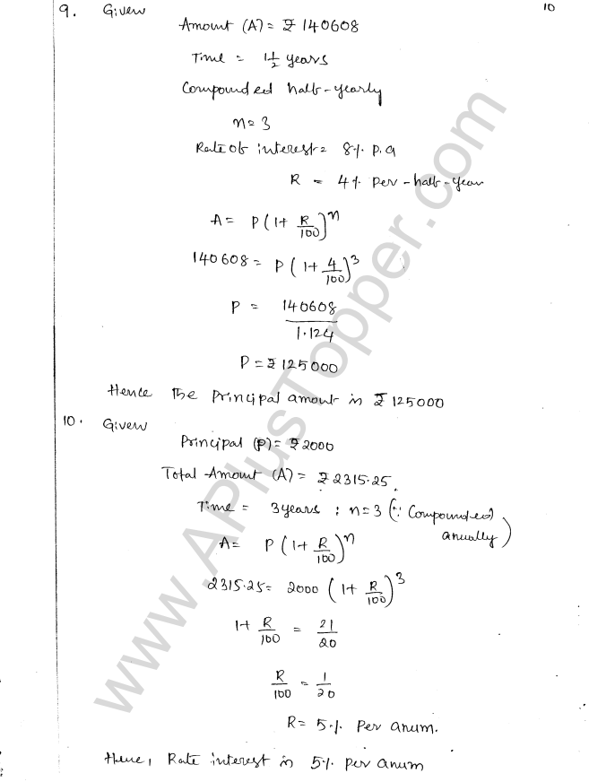 ML Aggarwal ICSE Solutions for Class 8 Maths Chapter 8 Simple and Compound Interest 19