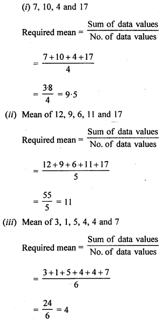 Selina Concise Mathematics Class 6 ICSE Solutions Chapter 34 Mean and Median image - 1