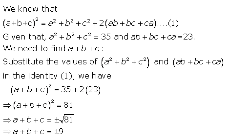 Selina Concise Mathematics Class 9 ICSE Solutions Expansions (Including Substitution) 46a