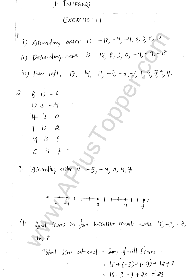 ml-aggarwal-icse-solutions-for-class-7-maths-chapter-1-integers-1
