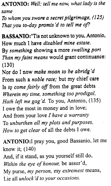 Merchant of Venice Act 1, Scene 1 Translation Meaning Annotations 9