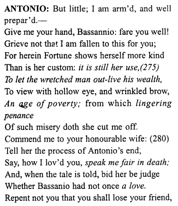 Merchant of Venice Act 4, Scene 1 Translation Meaning Annotations 26