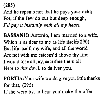 Merchant of Venice Act 4, Scene 1 Translation Meaning Annotations 27