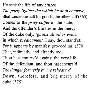 Merchant of Venice Act 4, Scene 1 Translation Meaning Annotations 33
