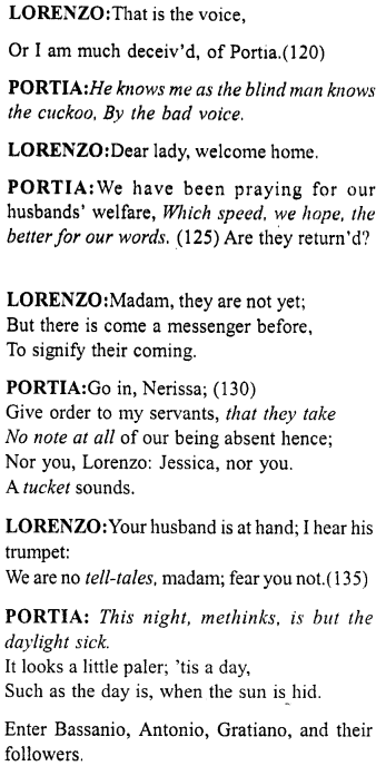Merchant of Venice Act 5, Scene 1 Translation Meaning Annotations 11